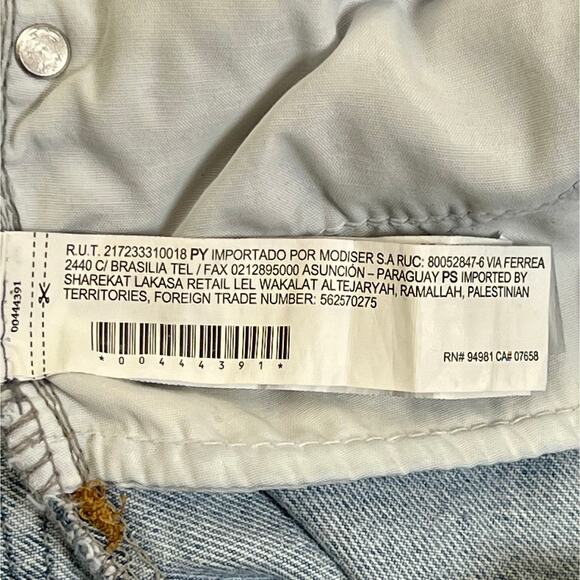 Forever 21 Distressed Ripped Jeans WMNS Baggy 27 Straight Leg Light Wash Casual - Picture 5 of 6